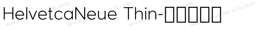HelvetcaNeue Thin字体转换